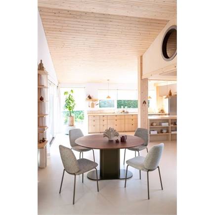 XOOON 150 x 120 cm - walnoot fineer Steel Brown