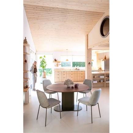XOOON 150 x 120 cm - walnoot fineer Steel Brown