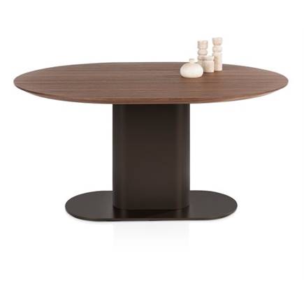 XOOON 150 x 120 cm - walnoot fineer Steel Brown