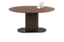 XOOON BRIANZA eetkamertafel 150 x 120 cm - walnoot fineer Steel Brown