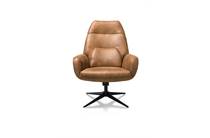 XOOON CAPRI fauteuil hoge rug met functie Stof Secilia Cognac