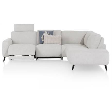 XOOON 2,5 zits arm links electrisch + ottomane rechts - Vada Ivory