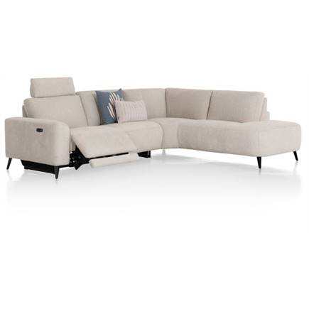 XOOON 2.5-arm links electrisch + ottomane rechts - vada beige