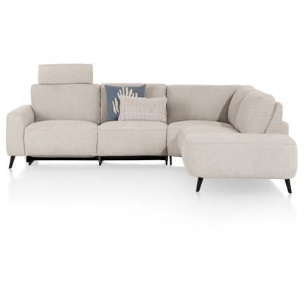 XOOON 2.5-arm links electrisch + ottomane rechts - vada beige