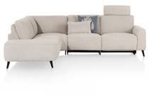 XOOON CARINI hoekbank 2.5-arm rechts electrisch + ottomane links - vada beige