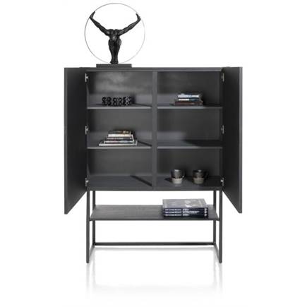 XOOON 120 cm. - 2-deuren Castle Black
