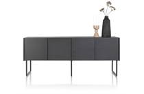 XOOON CARVING dressoir 210 cm. - 4-deuren Castle Black