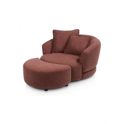 XOOON draaibaar - rond 130cm incl. 1 kussen 60x60 + 1 kussen 45x45