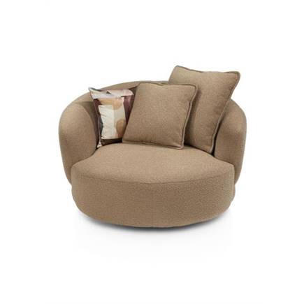 XOOON draaibaar - rond 130cm incl. 1 kussen 60x60 + 1 kussen 45x45