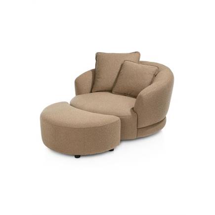 XOOON draaibaar - rond 130cm incl. 1 kussen 60x60 + 1 kussen 45x45