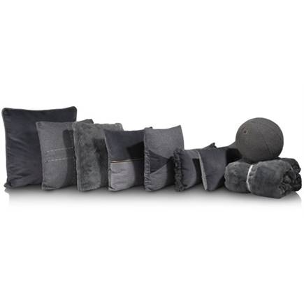 XOOON Timeless - Evie plaid 130x160cm Antraciet
