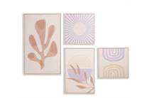XOOON COCOMAISON wanddecoratie Moos set van 4 prints