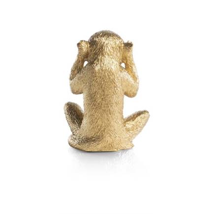 XOOON Monkey No Hear beeld H20cm