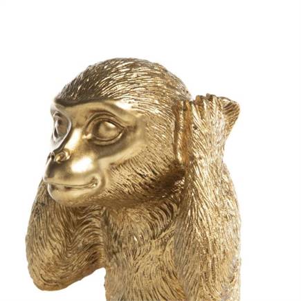 XOOON Monkey No Hear beeld H20cm