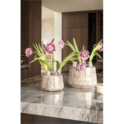 XOOON Safia vaas H21cm Beige