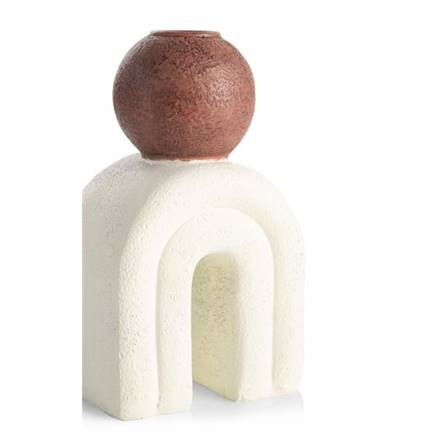 XOOON Lot kandelaar H15,5cm Creme