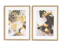 XOOON COCOMAISON wanddecoratie Summer Table set van 2 schilderijen 60x80cm