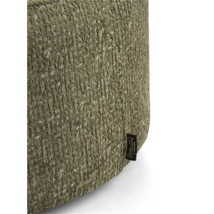 XOOON BeautiQ - Chic poef - rond 80 cm Olijf