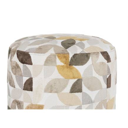 XOOON BeautiQ - Elite poef - rond 42 cm Creme