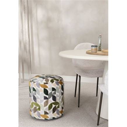 XOOON BeautiQ - Elite poef - rond 42 cm Olijf