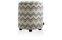 XOOON COCOMAISON  BeautiQ - Lush poef - rond 42 cm Olijf