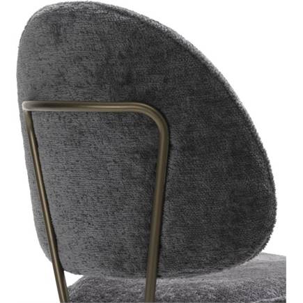 XOOON Kjel barstoel - champagne frame Antraciet