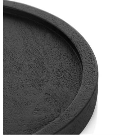 XOOON Lux dienblad - set van 2 - diameter 30 + 50 cm - zwart