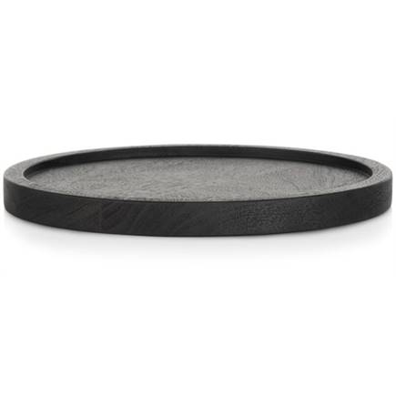 XOOON Lux dienblad - set van 2 - diameter 30 + 50 cm - zwart