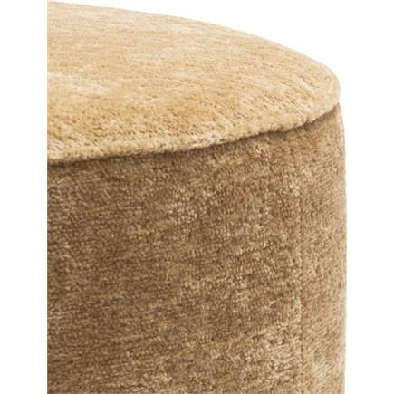 XOOON Roan poef rond H44cm Okergeel