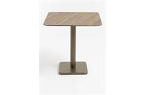 XOOON COCOMAISON  Brest bistrotafel vintage oak 75x75cm Goud