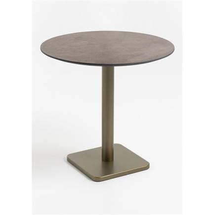 XOOON Brest bistrotafel stone rust D80cm Goud