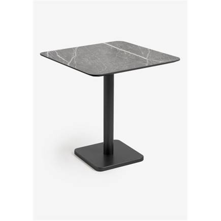 XOOON Brest bistrotafel marble light grey 75x75cm