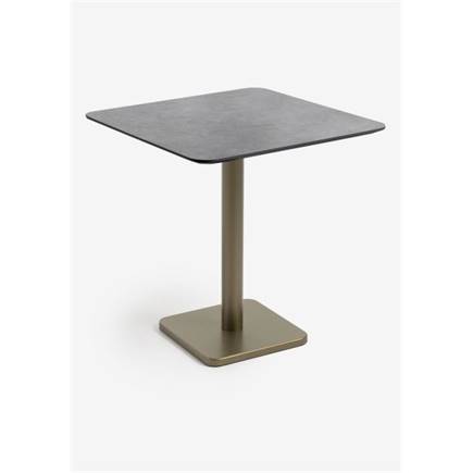 XOOON Brest bistrotafel stone anthracite 75x75cm Goud
