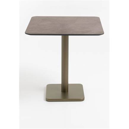 XOOON Brest bistrotafel stone rust 75x75cm Goud