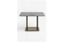 XOOON COCOMAISON  Brest bistrotafel stone anthracite 120x75cm Goud