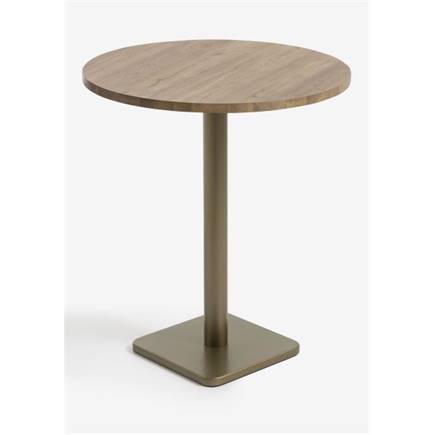 XOOON Brest bartafel vintage oak D80cm Goud
