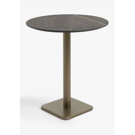 XOOON Brest bartafel marble onyx D80cm Goud