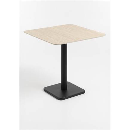 XOOON Brest bistrotafel Travertine 75x75cm Zwart