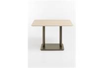 XOOON COCOMAISON  Brest bistrotafel Travertine 120x75cm Goud