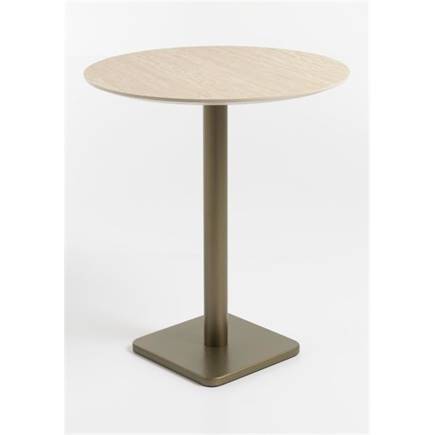XOOON Brest bartafel Travertine D80cm Goud