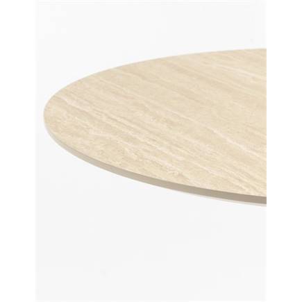 XOOON Brest bartafel Travertine D80cm Goud