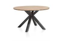XOOON COLOMBO ronde tafel eetkamertafel rond 130 cm - massief eiken + mdf