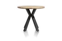 XOOON COLOMBO ronde tafel bartafel rond 110 cm - massief eiken + MDF