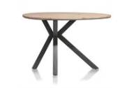 XOOON COLOMBO ronde tafel bartafel ovaal 150 x 110 cm - massief kikar + MDF