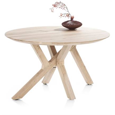 XOOON eetkamertafel rond 130 cm Natural