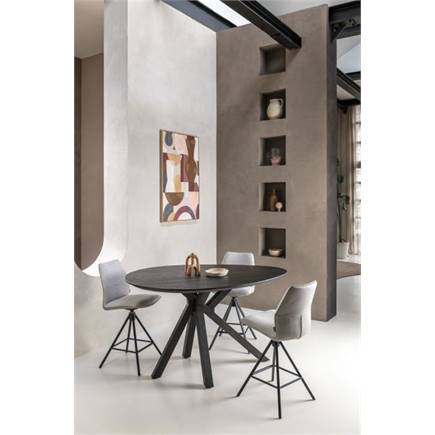 XOOON bartafel rond 130 cm (hoogte: 92 cm) Onyx