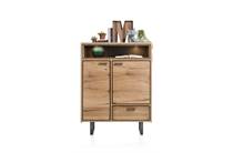 XOOON DENMARK bergkast 110 cm - 2-deuren + 1-lade + 2-niches (+LED)