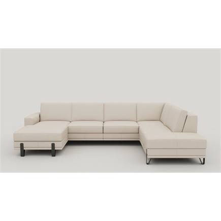 XOOON longchair arm links+2.5-zits zonder armen+ottomane big rechts - arm 1 - designpoot 13 cm. + pocket