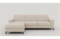 XOOON DENVER longchair links - 2.5-zits rechts - arm 1 - poot 13 cm. - pocket - livigno Creme