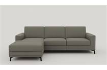 XOOON DENVER longchair links - 2.5-zits rechts - arm 1 - poot 13 cm. - pocket - livigno Grijs